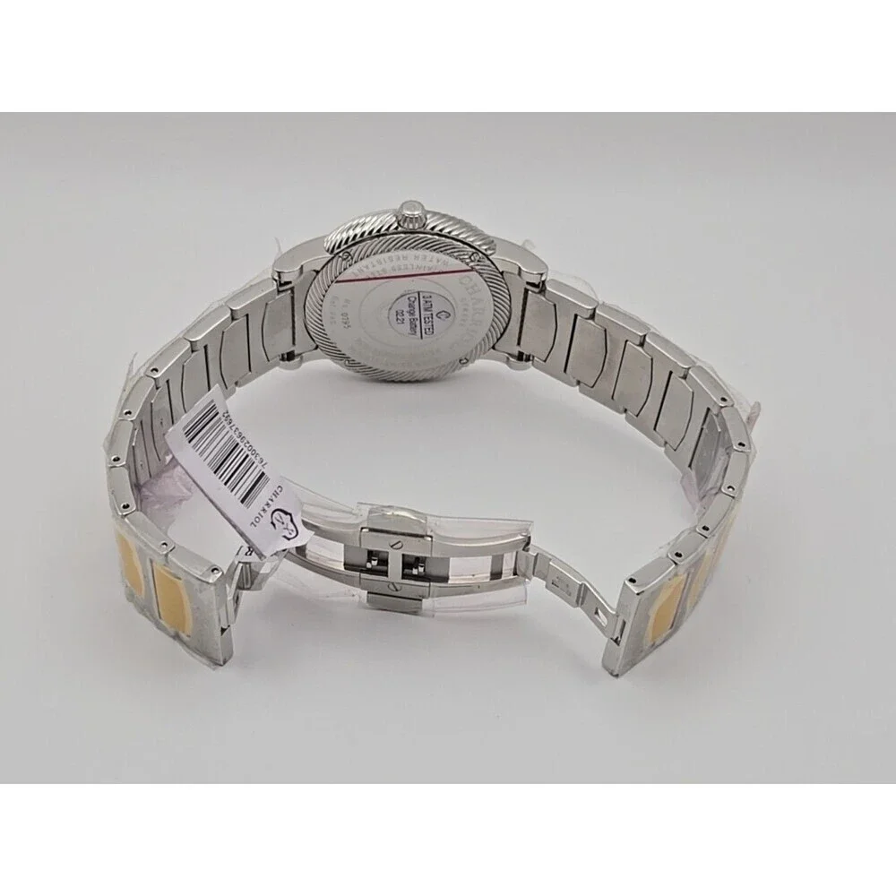 Charriol Parisii Two Tone Steel Silver Dial Quartz Mens Watch P40SY2.931.001